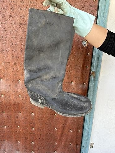 обувь на годик: Сапоги резиновые кирзовые (советского образца) - Размер: 42 — 2