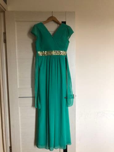 красное платье с открытыми плечами: S, M, L, цвет - Черный — 1