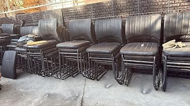 столы с колёсами: Стул для кафе, ресторанов, Железо, цвет - Черный — 2