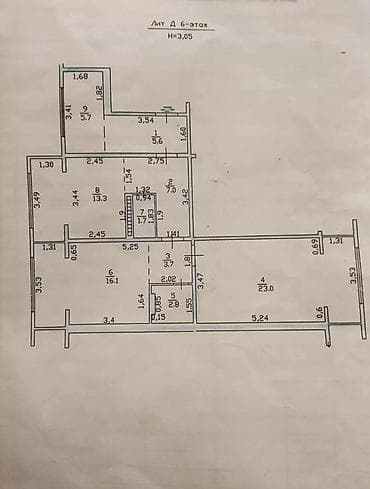 69: 2 комнаты, 79 м², Элитка, 6 этаж — 10