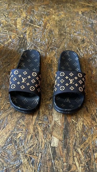 lui vitton: Мужские сандалии, 39, Louis Vuitton, Новый, цвет - Черный — 1