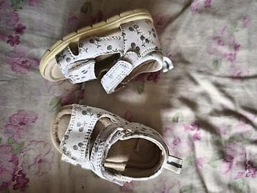 обувь 29 размер: Детская обувь: 1) Сандалии серо-зелёные - Открытые носок и пятка — 5