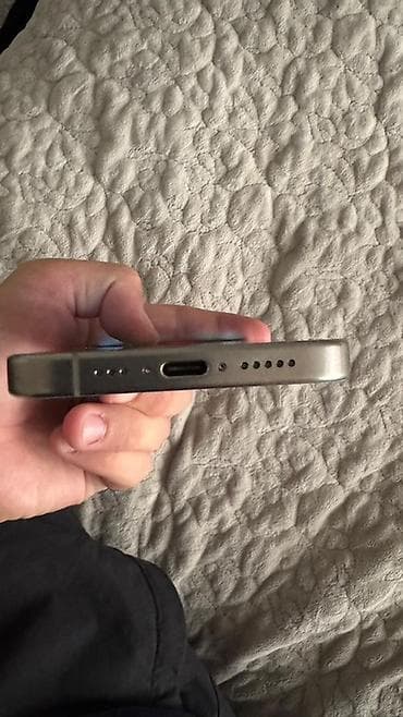 titanium: IPhone 15 Pro, Б/у, 256 ГБ, Natural Titanium, 85 % — 6