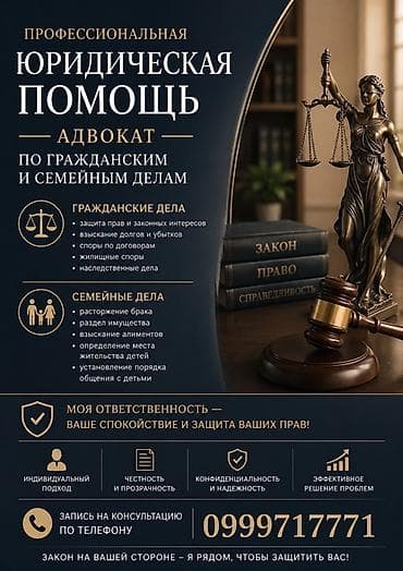 Профессиональная юридическая помощь. Адвокат по гражданским и семейным