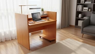 Парта, Новый, Одноместная, Для девочки, Для мальчика, Детская, ДСП, Самовывоз, Платная доставка, цвет - Коричневый