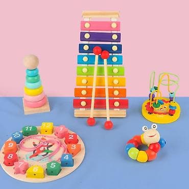 детский кыргыз көйнөк: Набор развивающих деревянных игрушек для малышей В комплекте: - — 5