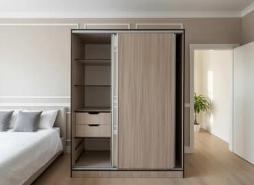 кухеный шкаф: Шкаф купе, Б/у, С зеркалом, ЛДСП — 2