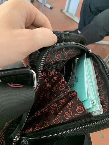 изделия из кожи: Барсетка, Butun, Материал: Натуральная кожа, Застежка на молнии, Оригинал, Регулируемый ремень, Новый — 2