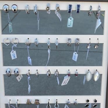 украшение шампанского для свадьбы: Серьги, Женские, Вставка: Камни Сваровски — 3