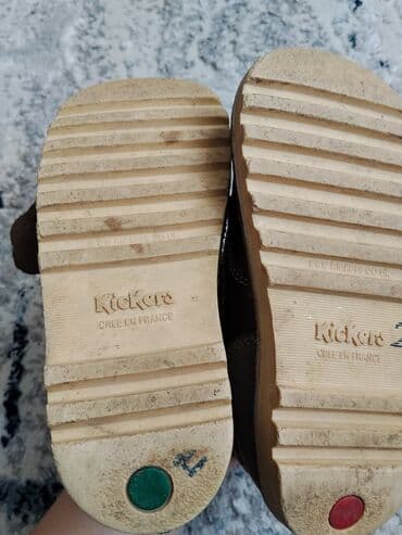 cat обувь: Детские ботинки Kickers производство Франция. Кожа. б/у. Одевали пару — 6