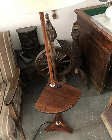 декор для офиса: Торшер с полкой в стиле mid-century modern - Напольный торшер с — 2