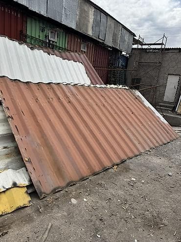 Дом и сад: Металлические ворота/двери от контейнера + листы профнастила — 3