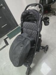 купить коляску трость бу: Коляска, цвет - Черный, Б/у — 3