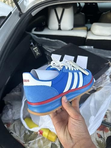 Мужские кроссовки, 41, Adidas, Новый, цвет - Синий, Платная доставка — 3