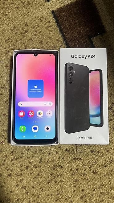 surface 7 pro: Samsung Galaxy A24 4G, Б/у, 128 ГБ, цвет - Черный, 2 SIM — 3