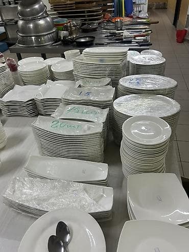 стулья столы: Белая посуда для сервировки стола - Глубокие круглые тарелки для — 9