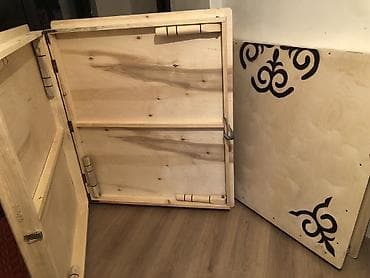 пластиковые столики: Национальный кыргызский стол, Раскладной, Дерево — 3