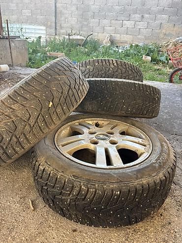 Колеса в сборе R 15, Зимняя шипованная, Комплект, Литые, отверстий - 5 — 2