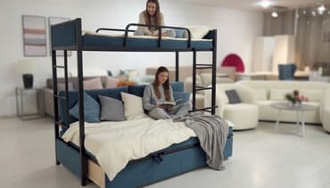 двухъярусные кровати с горкой: Многофункциональная двухъярусная кровать с металлическим каркасом и — 1