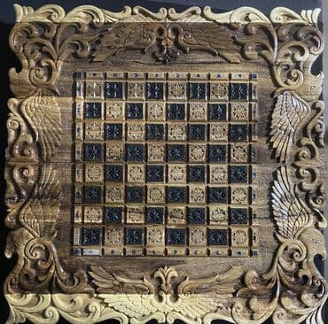 купить нарды ручной работы: Нарды из ореха и карагача ручная работа фишки фигурки зарики всё в — 6