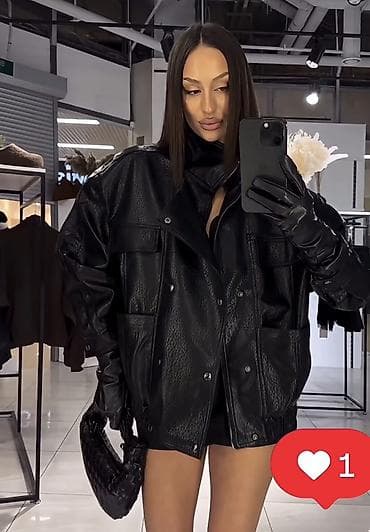 Шубы: Косуха из зернистой эко‑кожи Новая, без этикетки - Материал — 3