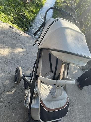 детская машины: Коляска, Belecoo, цвет - Серебристый, Б/у, Самовывоз — 1