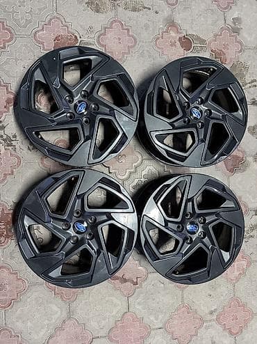 7j: Литые Диски R 18 Subaru, Комплект, отверстий - 5, Б/у — 1