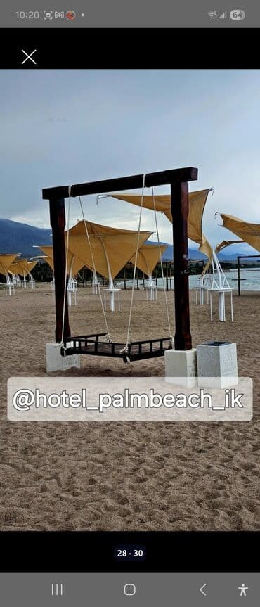 бюджетные пансионаты иссык куля: Квартира, Palmbeach ЦО Palm Beach, Чок-Тал, Детская площадка, Парковка, стоянка, Охраняемая территория — 13