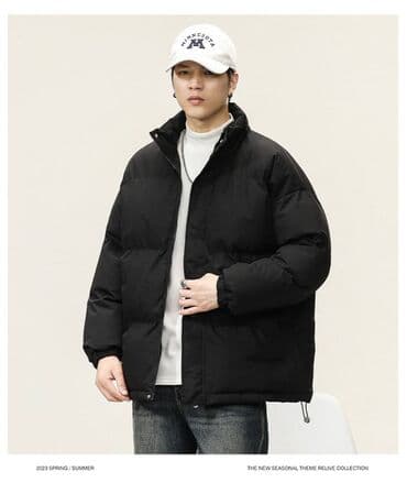 брендовые мужские спортивные костюмы из турции: Зимние базовые куртки в оверсайз посадке в четырех расцветках — 1