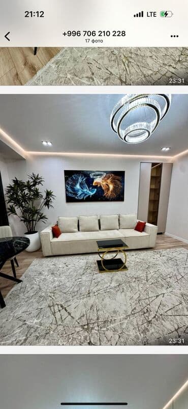 продаю квартиры в токмаке: 2 комнаты, 60 м², Элитка, 14 этаж, Дизайнерский ремонт — 1