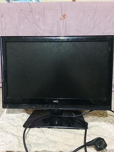 ps2 hdmi: HKC ЖК-телевизор/монитор, диагональ около 19–22". Черный корпус — 2