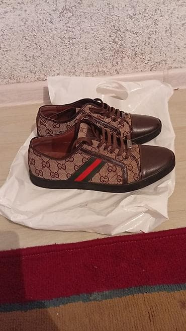 18 размер: Мужские кроссовки, 42, Gucci, Новый, цвет - Коричневый, Платная доставка — 5