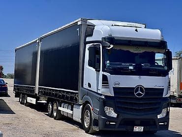 Прицеп, Mercedes-Benz, Шторный, от 12 т, Б/у