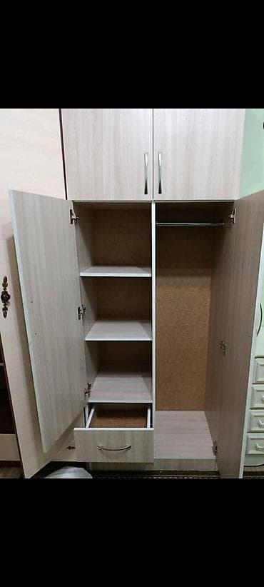 гардеробный шкаф цена: Шкаф для одежды, Прямой, ЛДСП — 3