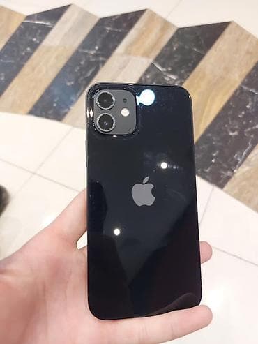 айфон 12 ош: IPhone 12, Новый, 128 ГБ, Голубой, Защитное стекло, Чехол, 86 % — 1