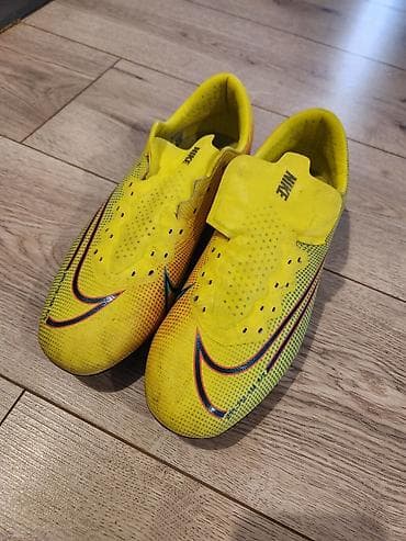 nike phantom: Футбольные бутсы Nike Mercurial (FG) — яркая лимонно‑жёлтая расцветка — 2