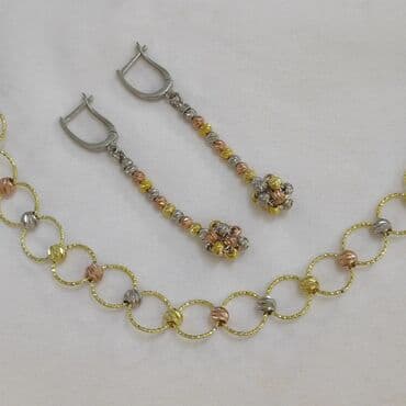 свадебные платья от производителя: Серьги+ браслет Италия Серебро + жёлтое золото 925 пробы Цена за — 2