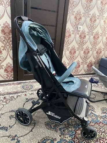Коляска, цвет - Голубой, Б/у at lalafo.kg Коляска, цвет - Голубой, Б/у