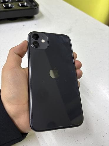 Техника жана электроника: IPhone 11, Жаңы, 128 ГБ, Кара, Заряддоочу түзүлүш, Каптама, Кабель, 94 % — 3