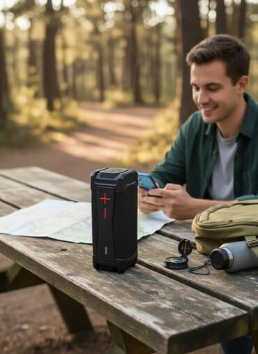 Bluetooth‑колонка Hoco - Компактный прямоугольный корпус с