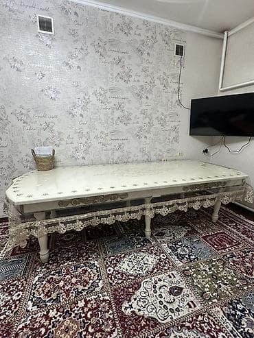 сонун мебел: Конок бөлмөсү үчүн үстөл жана отургуч, түсү - Саргыч боз — 3