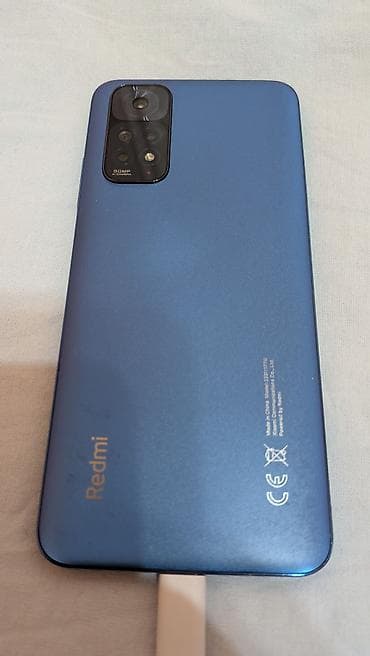 Redmi, Redmi Note 11, Б/у, 128 ГБ, цвет - Синий, 2 SIM