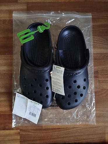 Сабо, 42, Crocs, Новый, цвет - Черный, Платная доставка
