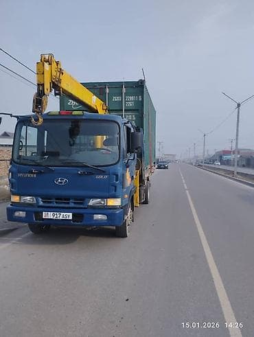 шпатлёвка авто: Услуги манипулятора/кран-борта на базе Hyundai Gold. - — 1