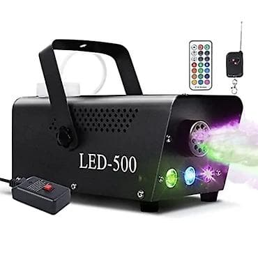 дымо генератор: Дым-машина LED-500 с RGB‑подсветкой и пультами управления Основные — 1