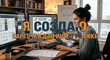 Создание карточек для инфографики Профессиональный дизайн карточек