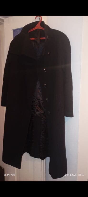 пуховик мех: Пальто, Классика, Осень-весна, Длинная модель — 9