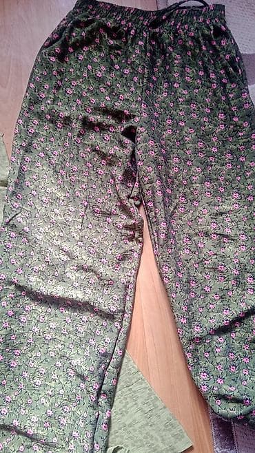 Женские свободные домашние/повседневные брюки - Фасон: прямые — 2