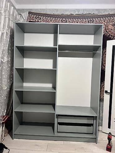 Шкафтар: Шифоньерлер, кийидер үчүн шкафтар, Жаңы, Түз, ЛДСП — 3