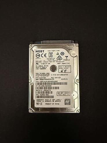 ssd 64gb: Накопитель, Б/у, HGST, HDD, 1 ТБ, 2.5", Для ноутбука — 1